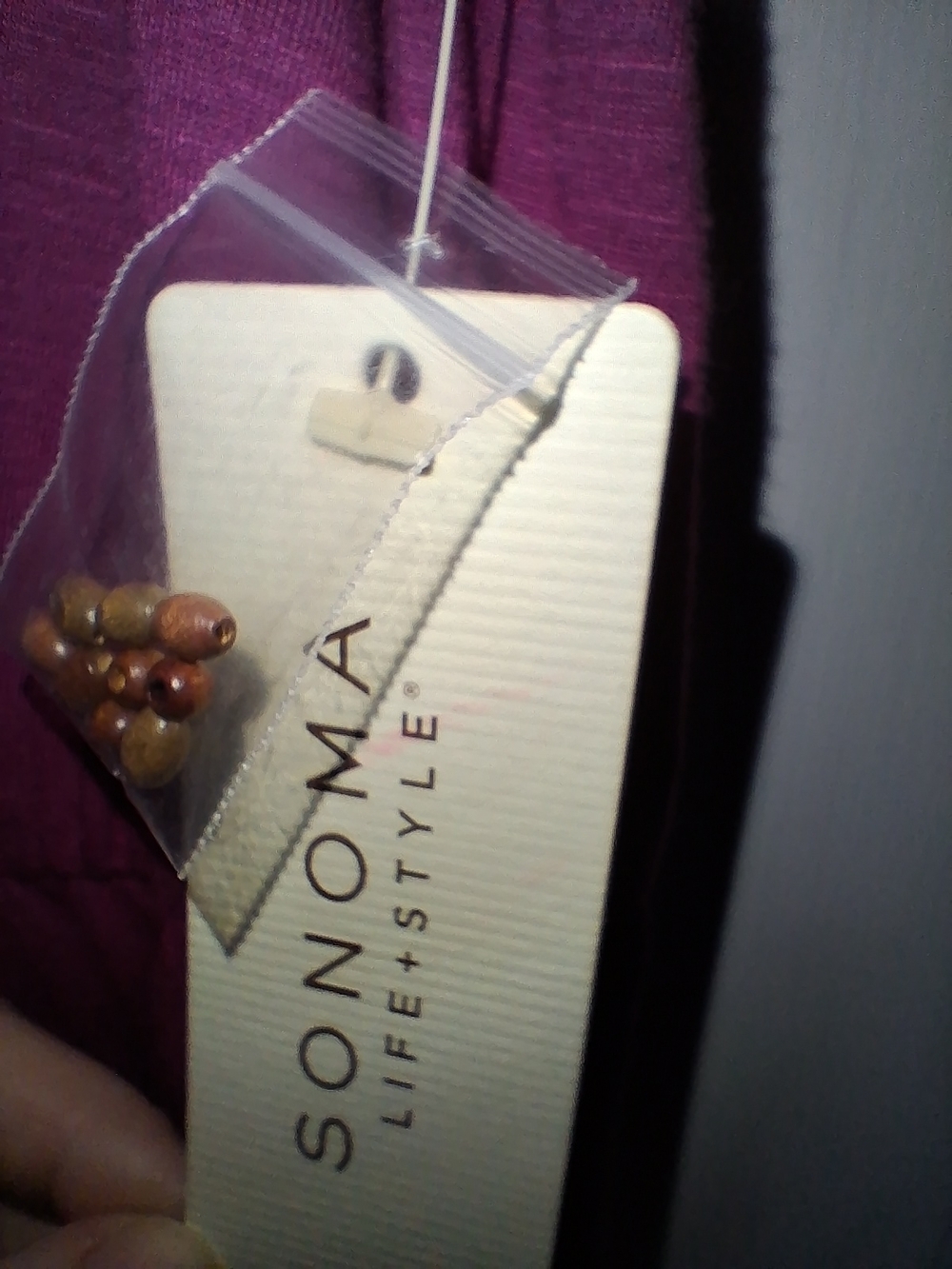 SONOMA Magenta Bead-Detail Sleeveless Maxi Dress - Picture 7 of 14